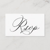 ウェディングRSVP QRコード応答カード エンクロージャーカード (正面)