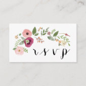 ウェディングRSVP QRコード応答カード エンクロージャーカード (正面)