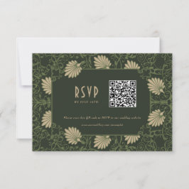 ウェディングRSVP QRコード新しい 招待状