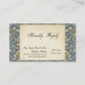 ウェディングRSVP QRコード エンクロージャーカード (正面)