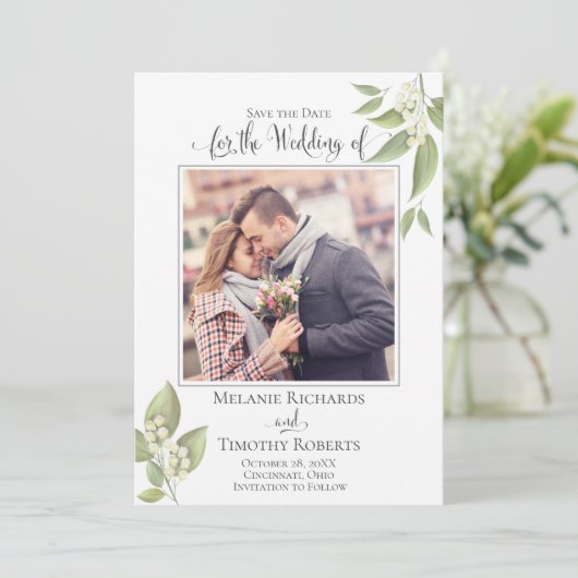 ウェディングSage Greeneryの写真を保存エレガント セーブザデート (スタンド正面)