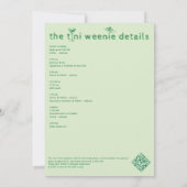 ウェニー&ティニーズマルティーニバチェロレッテビーチウィークエンド 招待状 (裏面)