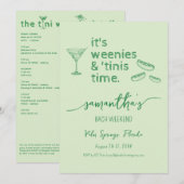ウェニー&ティニーズマルティーニバチェロレッテビーチウィークエンド 招待状 (正面/裏面)