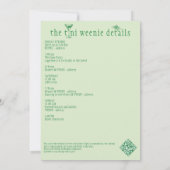 ウェニー&ティニーズマルティーニバチェロレッテビーチウィークエンド 招待状 (裏面)