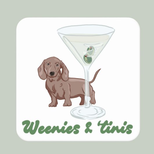 ウェニー&マルチニスパーティー スクエアペーパーコースター