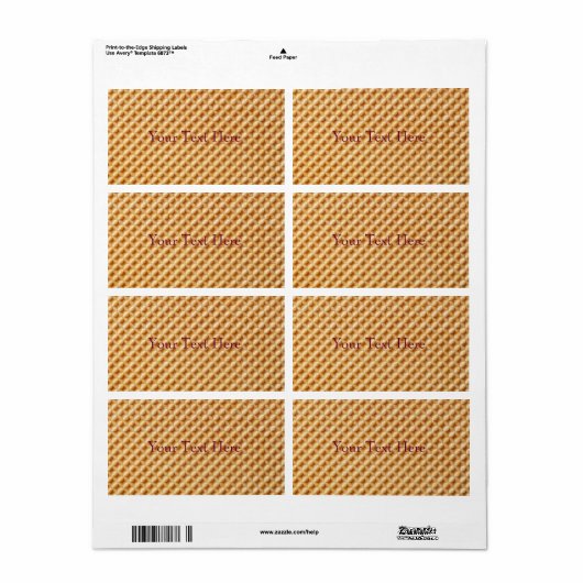 ウェハテクスチャ ラベル (フルシート)