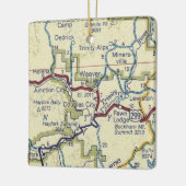ウェバービルCAヴィンテージの地図 セラミックオーナメント (左)