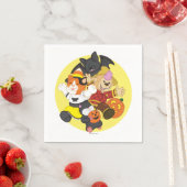 ウェビキンズハロウィーンペットムーン スタンダードカクテルナプキン (インサイチュ)