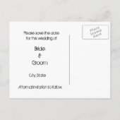 ウェブと白いクモ日付ポストカードを保存 案内ポストカード (裏面)