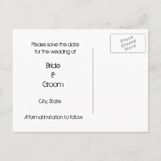 ウェブと白いクモ日付ポストカードを保存 案内ポストカード (裏面)