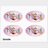 ウェブキンズの魔法の世界 楕円形シール (シート)