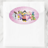 ウェブキンズの魔法の世界 楕円形シール (バッグ)