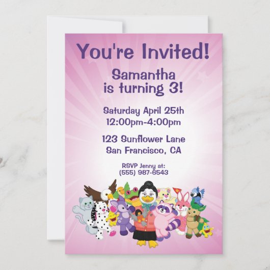 ウェブキンツの魔法の世界 招待状 (正面)