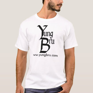ウェブサイトとのYung Bruのロゴ Tシャツ