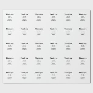 ウェブサイトのソーシャルメールからのサンクスギビング会社名 ラッピングペーパー