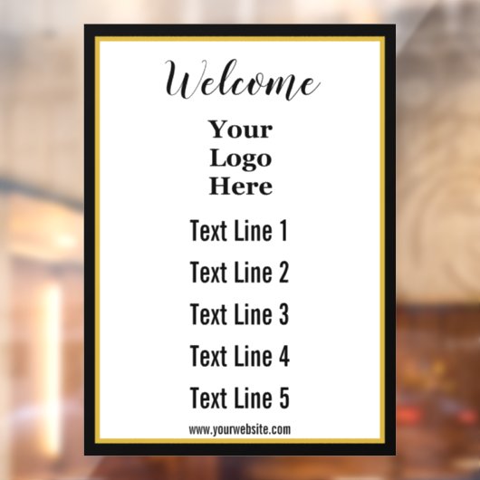 ウェブサイトのテキストとロゴはこちらへようこそ ウィンドウサイン (シート2)