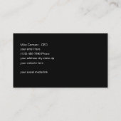 ウェブサイトのマーケティングの名刺 名刺 (裏面)