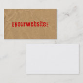 ウェブサイトの名刺 名刺 (正面/裏面)