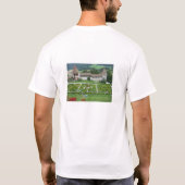 ウェブサイトの広告宣伝のワイシャツ Tシャツ (裏面)