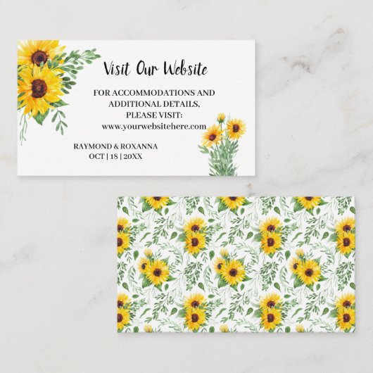 ウェブサイトの結婚挿入カードを参照 プレイスカード (正面/裏面)