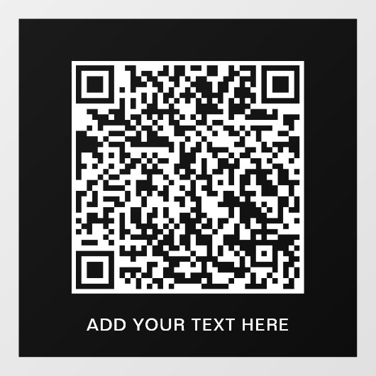 ウェブサイトのQRコードを作成 ビジネス 黒 ウィンドウサイン (シート)
