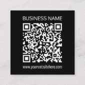 ウェブサイトのURLでQRコードを即座に作成 エンクロージャーカード (正面)