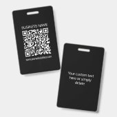 ウェブサイトのURLでQRコードを即座に作成 バッジ (正面＆裏面)