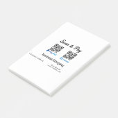 ウェブサイトを追加して支払うQRコードPayPal Venmo ポストイット (アングル)