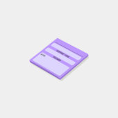 ウェブサイトパスワードポストイットメモ（紫） ポストイット (アングル)