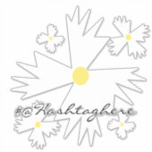 ウェブサイトビジネス名 Daisy スクリプト カーデカル シール (正面)
