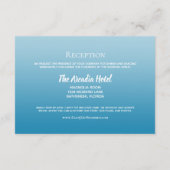 ウェブサイトビーチストリングライツパームズグラデーション披露宴 エンクロージャーカード (裏面)