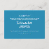 ウェブサイトビーチストリングライツパームツリーズ披露宴 エンクロージャーカード (裏面)