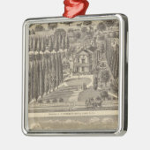 ウェブスターのアナグマの住宅 メタルオーナメント (左)