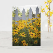 ウェブスターの植物園の挨拶状 カード (黄色い花)