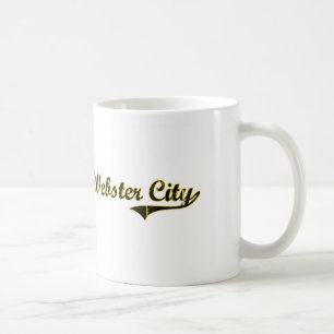 ウェブスター都市アイオワのクラシックなデザイン コーヒーマグカップ