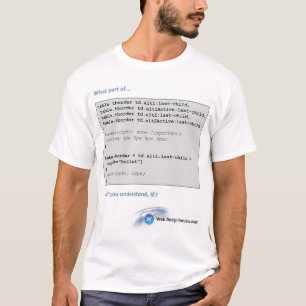 ウェブデザインのForums.netのTシャツ(IEとのCSS) Tシャツ
