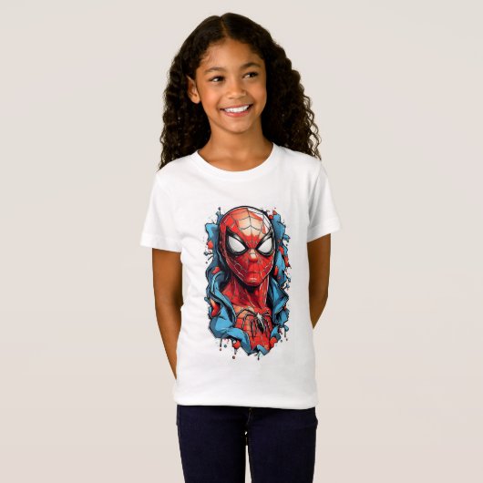 ウェブヒーローバースト - コミックスタイル Tシャツ (正面フル)