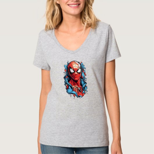 ウェブヒーローバースト - コミックスタイル Tシャツ (正面)