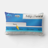 ウェブページブラウザ枕 ランバークッション (裏面)