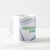 ウェブマスターFAQ コーヒーマグカップ (正面左)