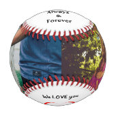 ウェブラブユーパパカスタム父の野球ギフト 野球ボール (正面)