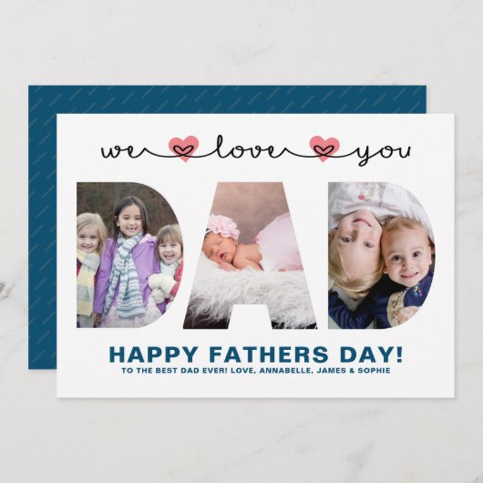 ウェブラブユーパパ |父の日の写真 シーズンカード (正面/裏面)