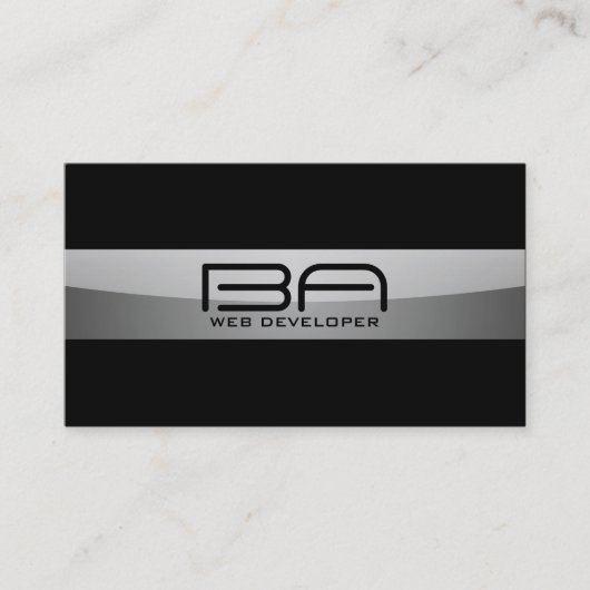 ウェブ開発者-名刺 名刺 (正面)