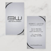 ウェブ開発者-名刺 名刺 (正面/裏面)