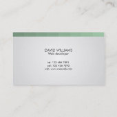 ウェブ開発者-名刺 名刺 (裏面)