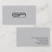 ウェブ開発者-名刺 名刺 (正面/裏面)