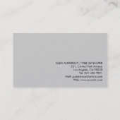 ウェブ開発者-名刺 名刺 (裏面)