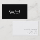 ウェブ開発者-名刺 名刺 (正面/裏面)