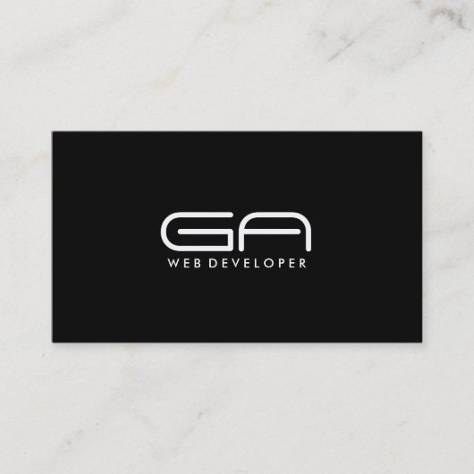 ウェブ開発者-名刺 名刺 (正面)