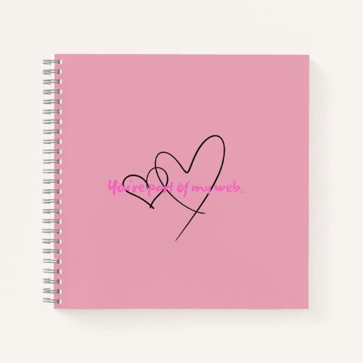 ウェブ・ウィズイン - 隠された強さの芸術 ノートブック (正面)